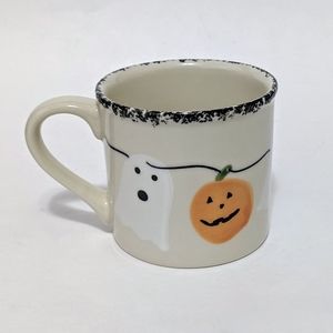 Starbucks Hartstone Barista Halloween 14 oz Mug Coffee Cup Ghost Pumpkin USA